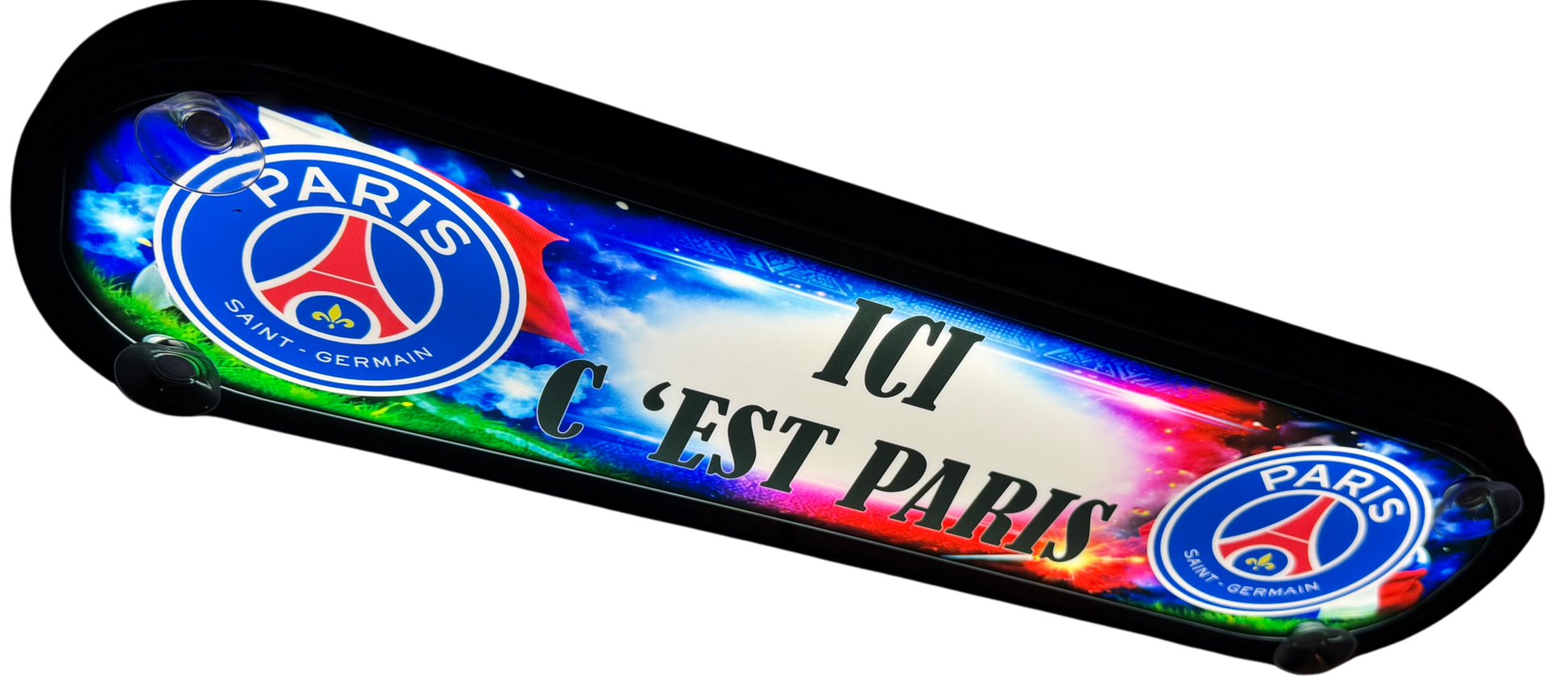 Plaque lumineuse PSG visuel design