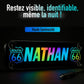 Plaque lumineuse camion personnalisée LED RGB avec prénom et logo