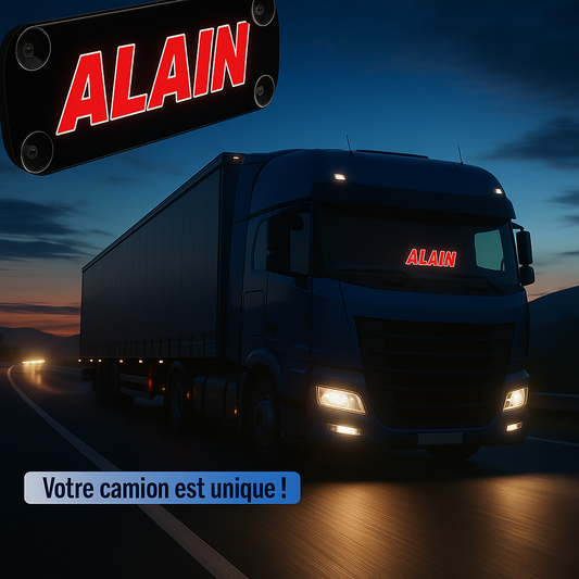 Enseigne lumineuse personnalisée  Prénom en éclairage blanc