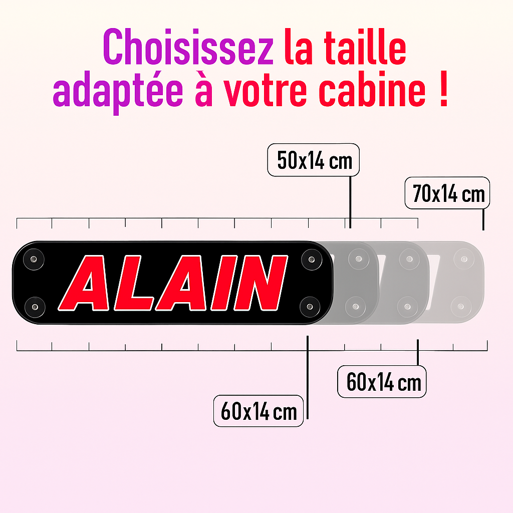 Enseigne lumineuse personnalisée  Prénom en éclairage blanc