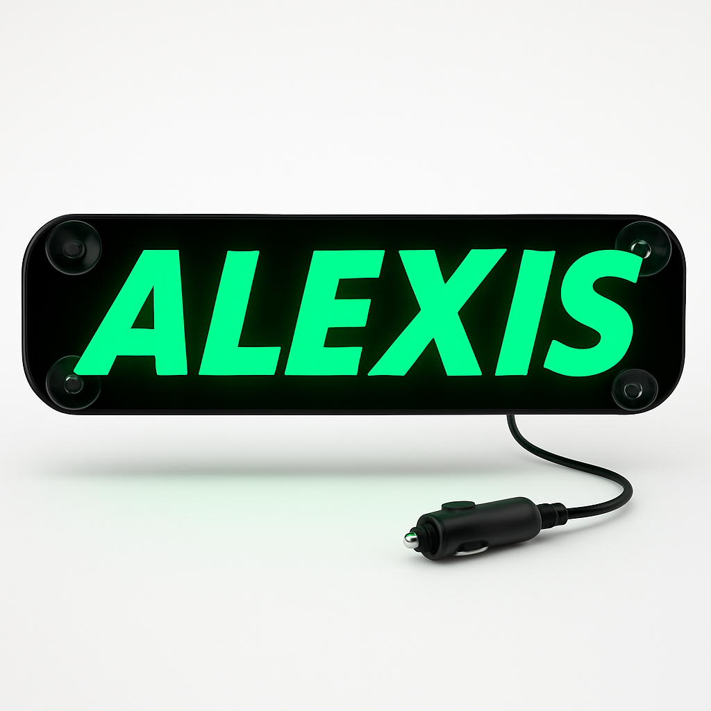 Plaque personnalisée lumineuse Édition RGB black friday