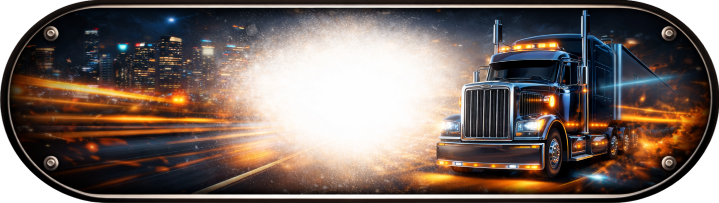 Plaque LED Camion Convoi de Nuit – Enseigne Lumineuse Route Nocturne Chauffeur Routier