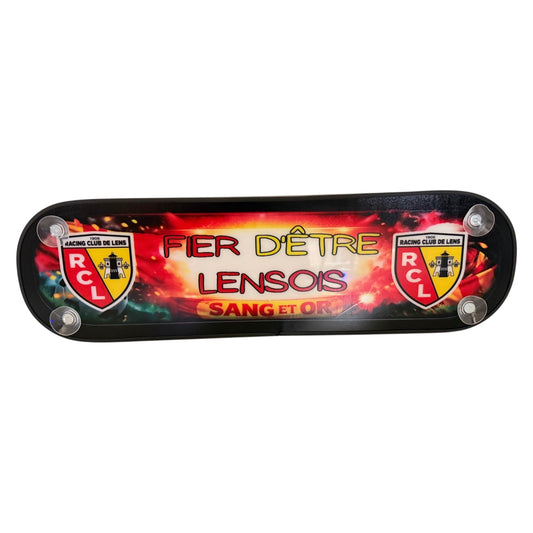 Plaque lumineuse RC Lens nouvelle génération camion Sang & Or