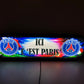 Plaque lumineuse PSG en cabine camion