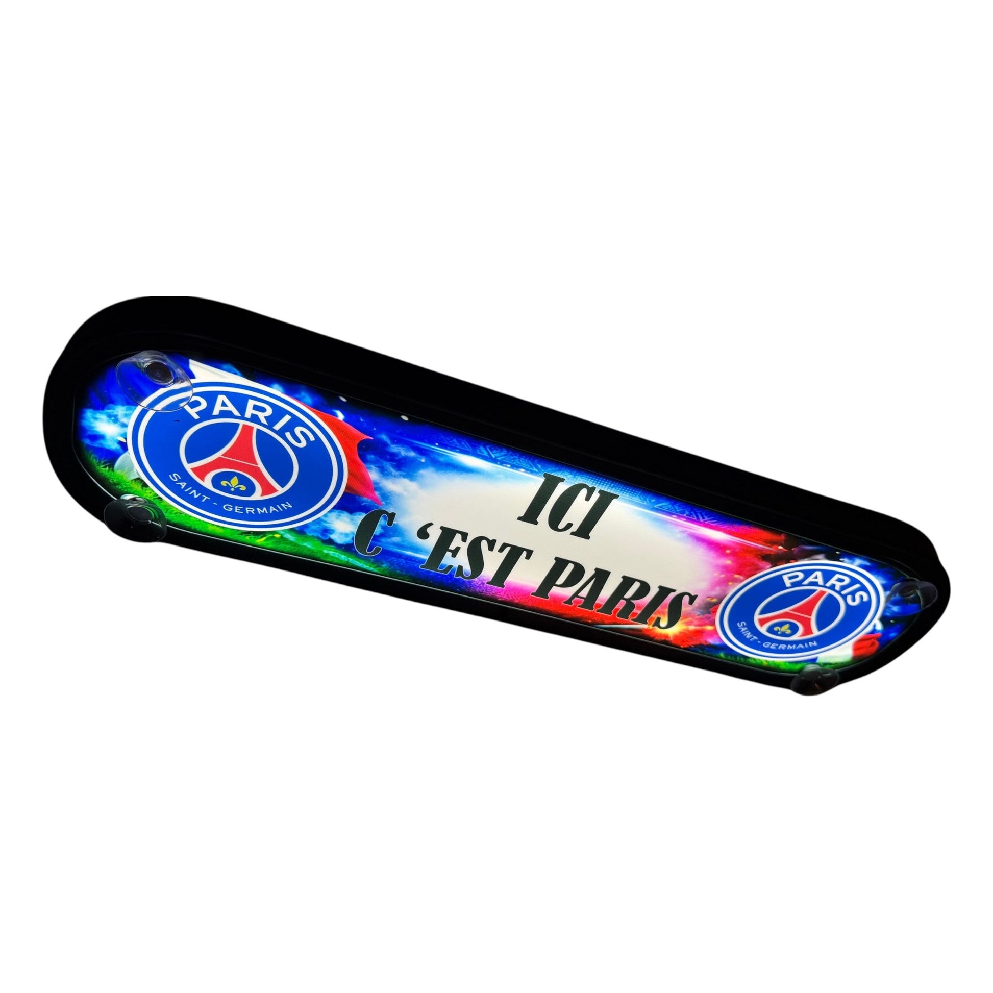 Plaque lumineuse PSG détail