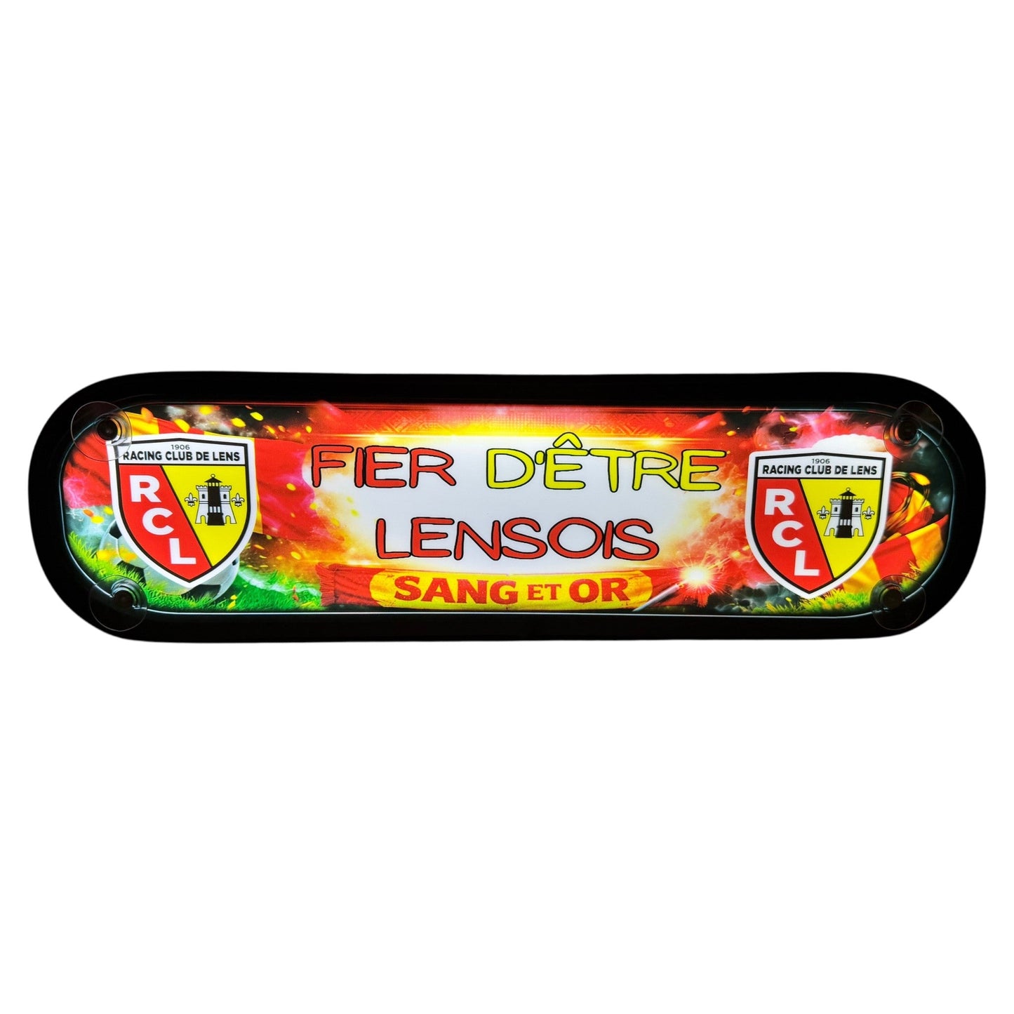 Plaque lumineuse RC Lens détail